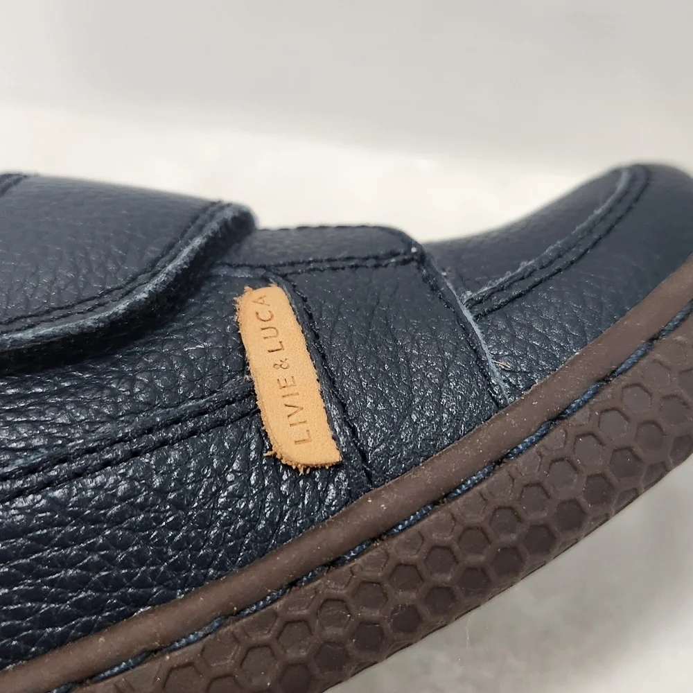 Livia & Luca Maverick Navy Blue Leather Boot Shoe Size 6M